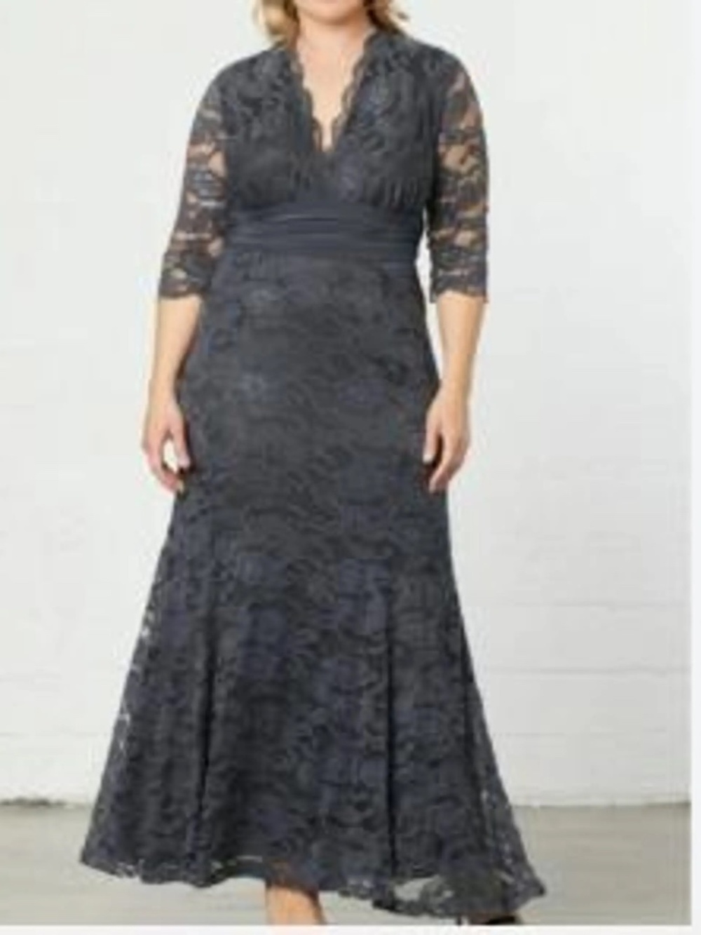 Kiyonna Screen Siren Lace Evening Gown - size 1X - NEW